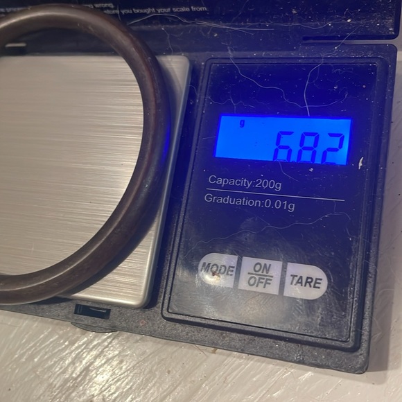 8” stackable wooden walnut bangle bracelet - Picture 6 of 6